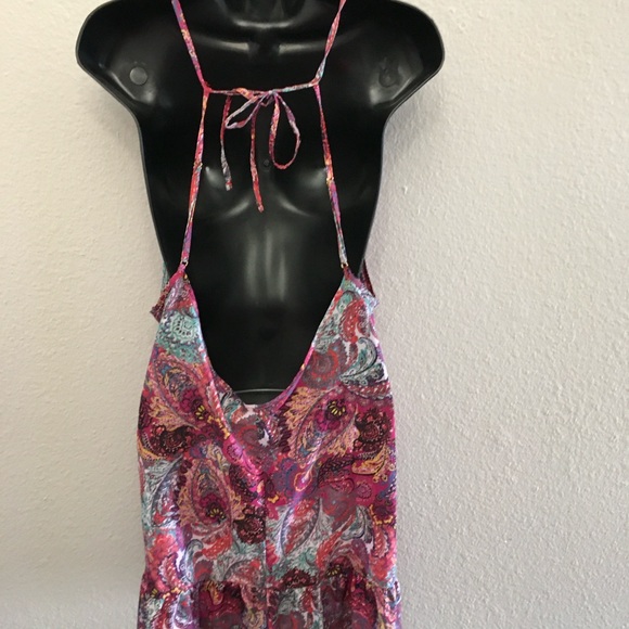 Paisley Print Spaghetti Strap Coverup or Dress XL - Picture 4 of 8